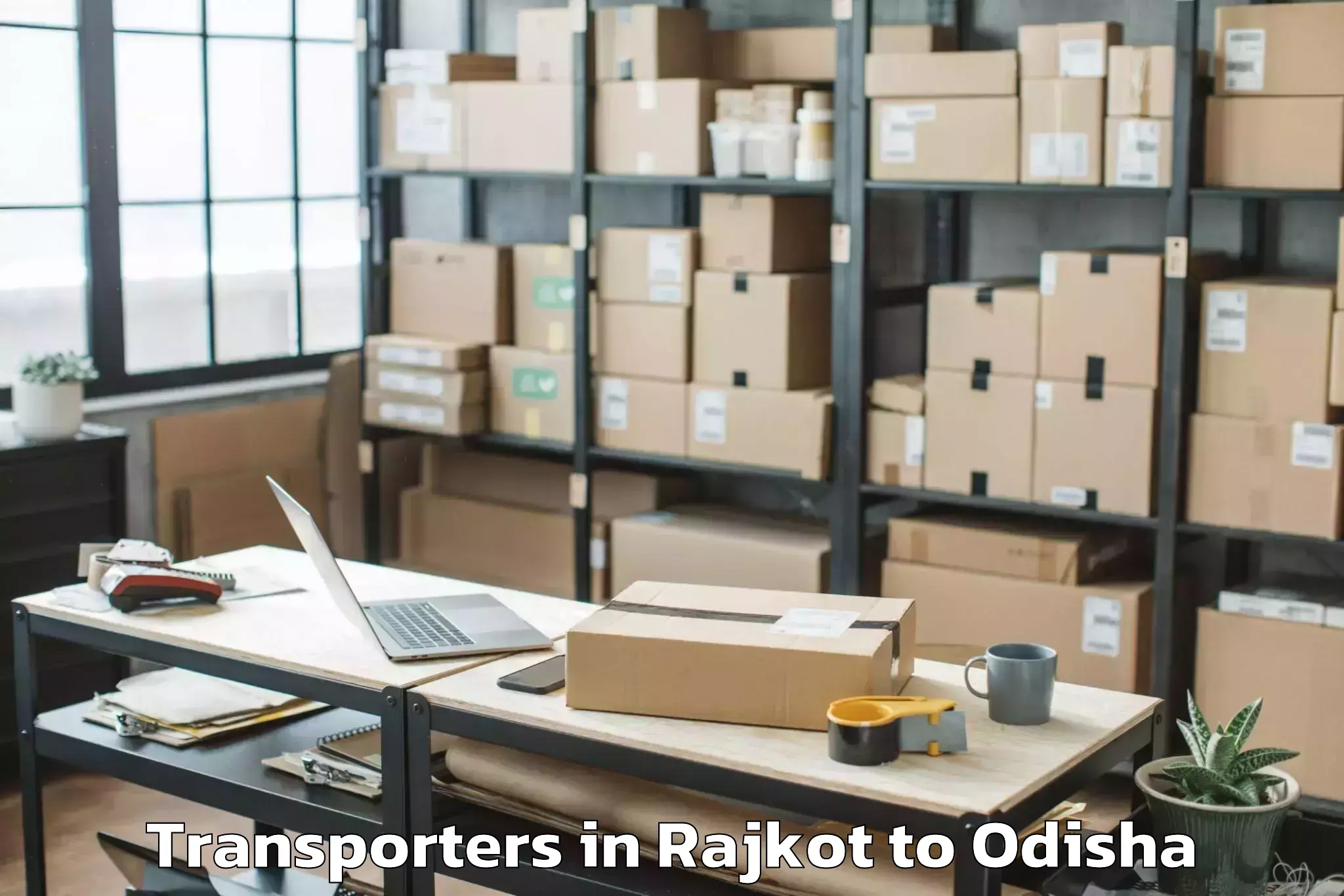 Book Rajkot to Hinjilicut Transporters Online